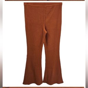 NWOT Aerie Womens Waffle Knit Flare Lounge Pants SHORT